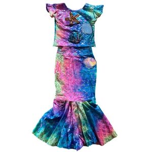 Rainbow Mermaid Costume (Y7)